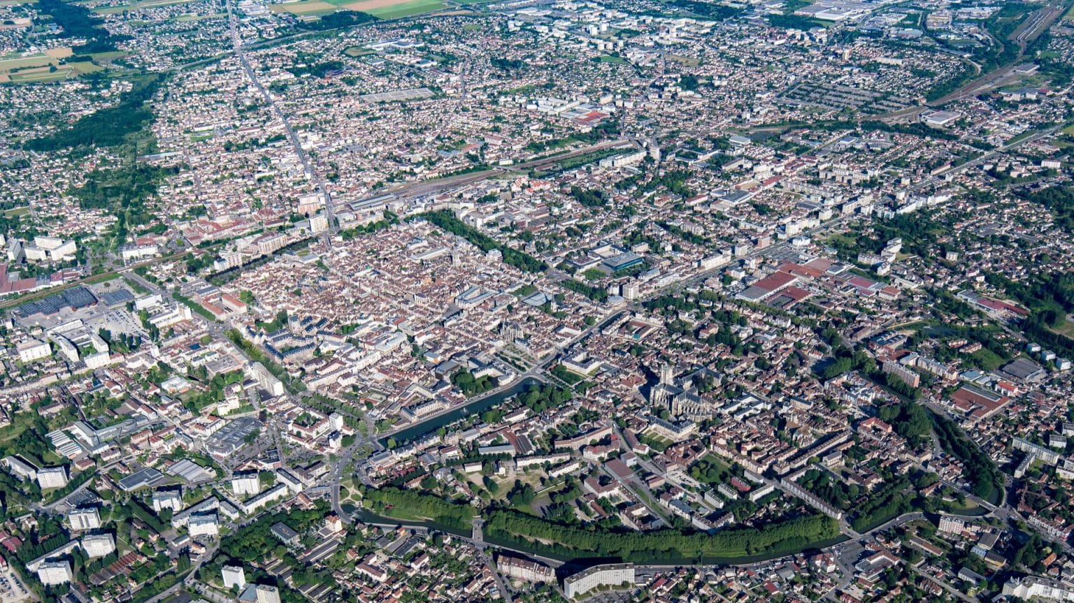 Vue aérienne du bouchon de champagne ©Olivier Douard